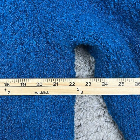 VTG Sandy Starkman Women’s Patchwork Jacket Blue Buttoned Leather Size M - Picture 5 of 9